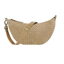 Load image into Gallery viewer, Pretty Simple - Paige Structured Suede Woven Crossbody
