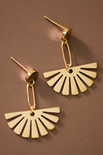 Load image into Gallery viewer, Mia Accessories - 18K Gold PVD Plated Waterproof Stainless Steel Drop Earrings - 7527
