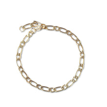 Load image into Gallery viewer, Lenny &amp; Eva - Gold Chain Bracelet-Figaro, Gilded Collection
