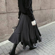 Load image into Gallery viewer, UZ Wholesale Store - Irregular High-Waisted Pleated Maxi Skirt
