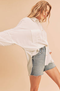 879AK Delilah Shirt: Black / L / Top