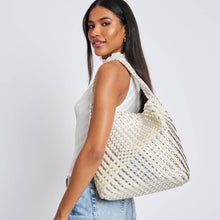 Load image into Gallery viewer, Moda Luxe - Ellery Mixed Material Woven Hobo
