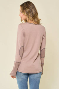 LMT3426-Sweet creature thermo top: MOCHA / M