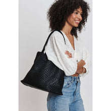 Load image into Gallery viewer, Moda Luxe - Solana Woven Vegan Leather Tote
