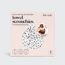 Load image into Gallery viewer, KITSCH - Towel Scrunchie 2 Pack - Micro Dot
