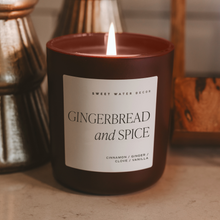 Load image into Gallery viewer, Sweet Water Decor - *NEW* Gingerbread and Spice 15 oz Soy Candle, Matte Jar
