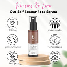 Load image into Gallery viewer, Self Tanner Hyaluronic Acid Face Serum 2oz, (2 Shades): Fair to Medium
