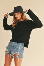 Load image into Gallery viewer, 397CK Adela Sweater: S / Knit / Charcoal
