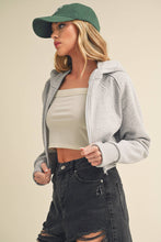 Load image into Gallery viewer, AEMI + CO - 5107DK Deva Cropped Hooded Jacket 6

