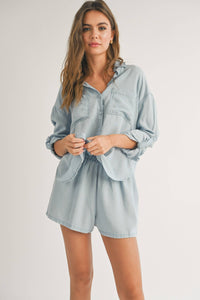 MIOU MUSE - P3361ST   TENCEL SHORTS
