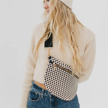 Load image into Gallery viewer, Westlyn Woven Bum Bag *NEW COLORS ADDED*: Checkered Black

