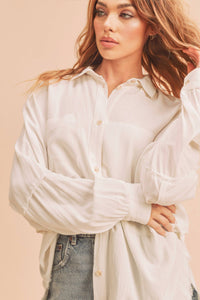 879AK Delilah Shirt: Black / L / Top
