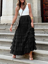 Load image into Gallery viewer, UZ Wholesale Store - A-Line High Waisted Solid Color Tulle Skirts Bottoms
