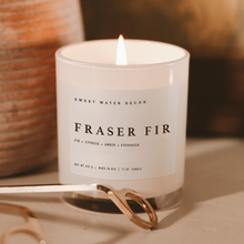Load image into Gallery viewer, Sweet Water Decor - Fraser Fir 11 oz Soy Candle - Christmas Decor &amp; Gifts
