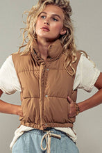 Load image into Gallery viewer, Haven Puffer Vest: OLIVE / S-2/M-2/L-2
