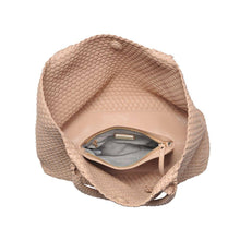 Load image into Gallery viewer, Moda Luxe - Solana Woven Vegan Leather Tote
