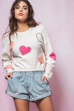Load image into Gallery viewer, Urban Daizy - Heart of Fuzz Knit Crewneck Sweater
