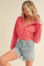 Load image into Gallery viewer, AEMI + CO - 5107DK Deva Cropped Hooded Jacket 6
