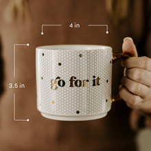 Load image into Gallery viewer, Sweet Water Decor - Go For It Gold Tile Coffee Mug - Gifts &amp; Home Decor
