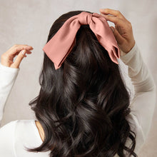 Load image into Gallery viewer, KITSCH - Recycled Fabric Bow Hair Clip - Rosewood
