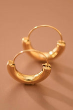 Load image into Gallery viewer, Mia Accessories - 18K Gold Plated Waterproof Stainless Steel Hoop Earrings - 7770
