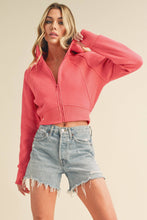 Load image into Gallery viewer, AEMI + CO - 5107DK Deva Cropped Hooded Jacket 6
