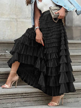 Load image into Gallery viewer, UZ Wholesale Store - A-Line High Waisted Solid Color Tulle Skirts Bottoms
