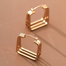 Load image into Gallery viewer, Mia Accessories - 18K Gold Plated Waterproof Stainless Steel Hoop Earrings - 7100

