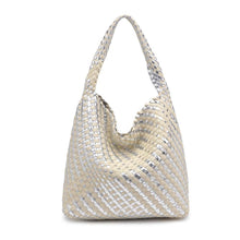 Load image into Gallery viewer, Moda Luxe - Ellery Mixed Material Woven Hobo

