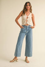 Load image into Gallery viewer, MIOU MUSE - P4564   WIDE HEM DENIM PANTS
