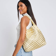 Load image into Gallery viewer, Moda Luxe - Ellery Mixed Material Woven Hobo
