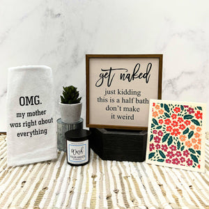 Driftless Studios - OMG My Mom Was Right About Everything 16x24 Tea Towel