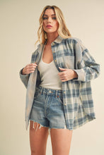 Load image into Gallery viewer, Kambrie Plaid Shirt: Blue Multi / Contemporary / M
