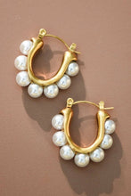 Load image into Gallery viewer, Mia Accessories - 18K Gold Plated Waterproof Stainless Steel Hoop Earrings - 7019
