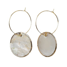 Load image into Gallery viewer, Lenny &amp; Eva - Intentions Earrings, Capiz-Circle

