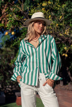 Load image into Gallery viewer, Urban Daizy - Oversized Stripe Button Down Collared Shirt
