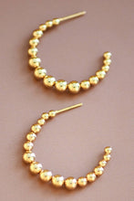 Load image into Gallery viewer, Mia Accessories - 18K Gold Plated Waterproof Stainless Steel Hoop Earrings - 7470
