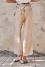 Load image into Gallery viewer, Urban Daizy - Linen Wide-Leg Drawstring Pants
