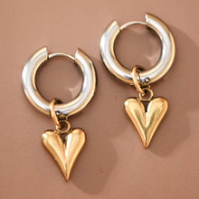 Load image into Gallery viewer, Mia Accessories - 18K Gold Plated Waterproof Stainless Steel Drop Earrings - 7784
