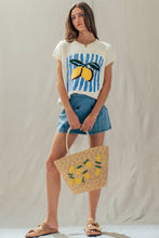 Load image into Gallery viewer, Urban Daizy - Lemon Graphic Knit Vest Citrus Print
