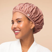 Load image into Gallery viewer, KITSCH - Kitsch Shower Cap 2pc Set - Terracotta &amp; Brown

