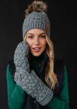 Load image into Gallery viewer, Gray Knit Pom Hat
