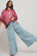 Load image into Gallery viewer, Urban Daizy - Pleated Wide-Leg Button Closure Pants
