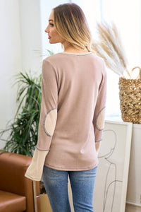 LMT3426-Sweet creature thermo top: MOCHA / M