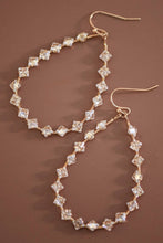 Load image into Gallery viewer, Mia Accessories - Wire Wrapped Zircon Crystal Teardrop Earrings - 7283

