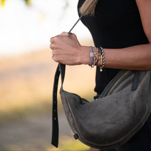 Load image into Gallery viewer, K'lani hair tie bracelets - "Ember" Tortoise Shell Ring Charm with gold, browns and neutrals.
