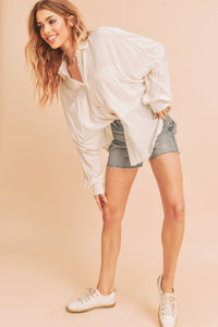 879AK Delilah Shirt: Black / L / Top