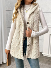 Load image into Gallery viewer, EmberLoom - Women's Reversible Faux Fur outwear Vest with Buttons
