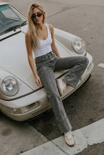 Load image into Gallery viewer, ARTEMIS VINTAGE - HIGH RISE TUMMY CONTROL GREY WASH PALAZZO JEANS
