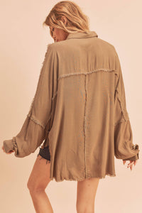879AK Delilah Shirt: Black / L / Top
